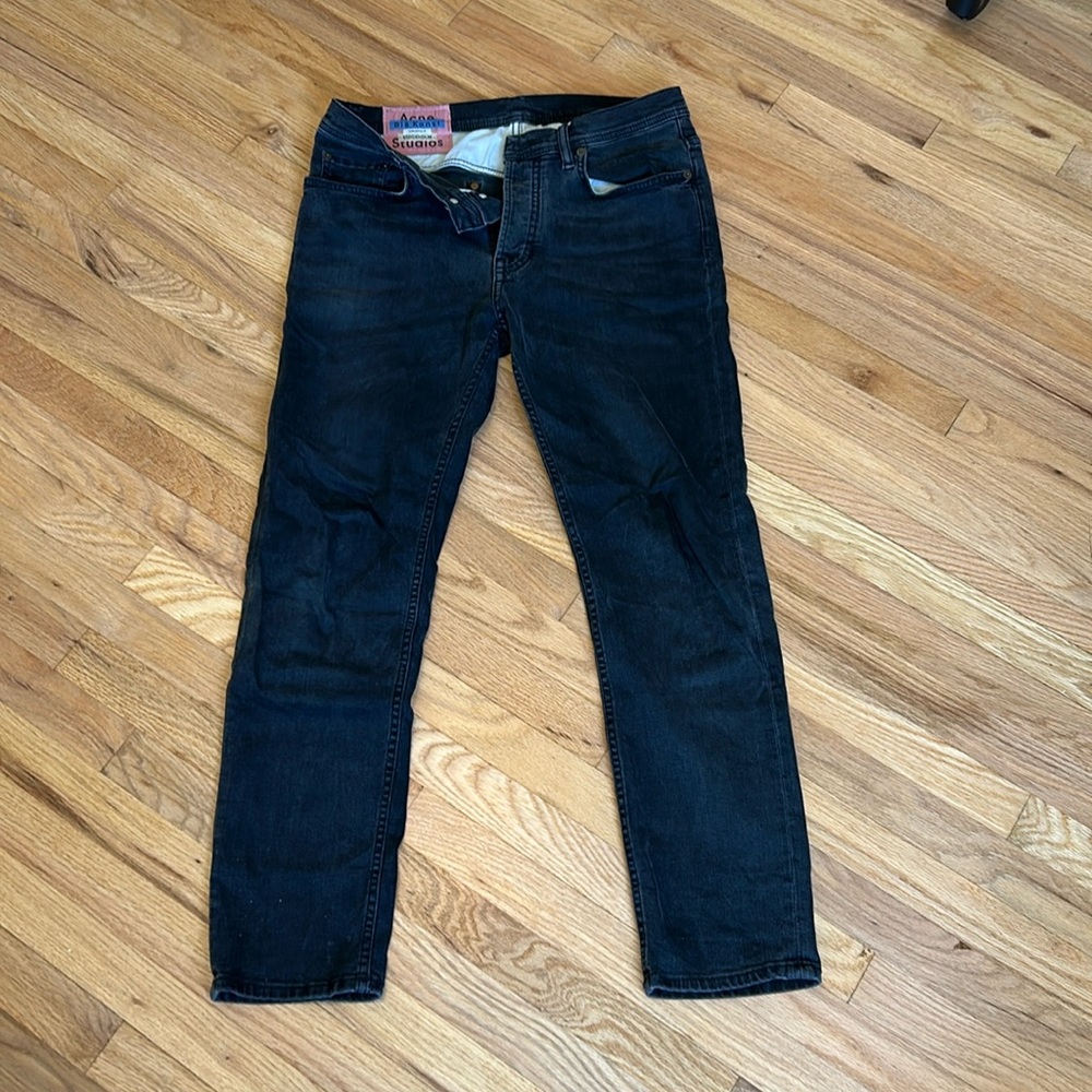 Acne Men Slim Jeans - Dark Blue